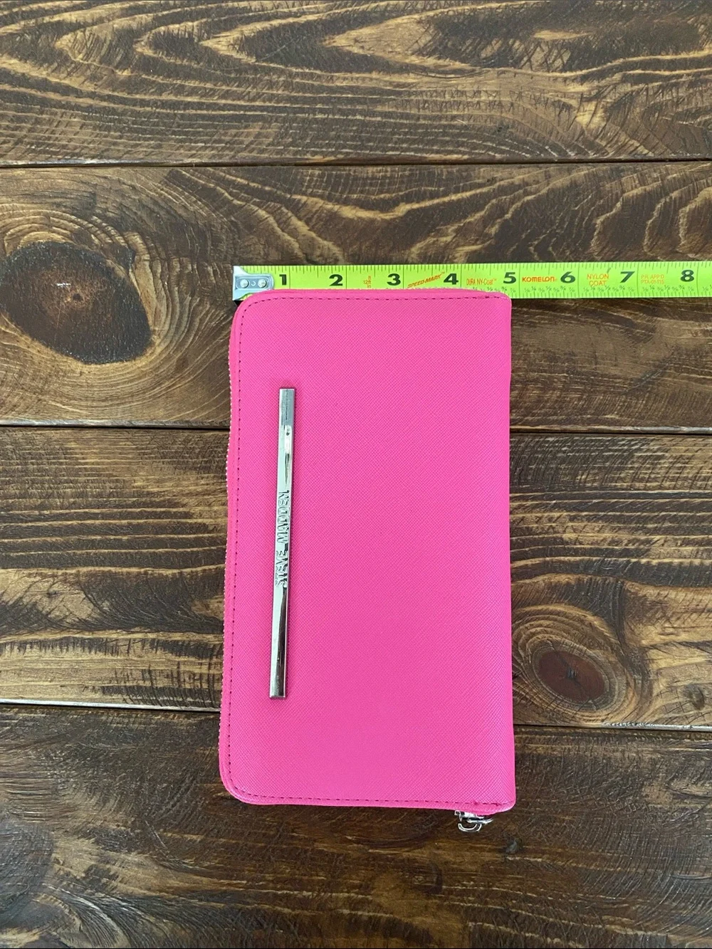 Steve Madden Hot Pink Zip Around Wallet